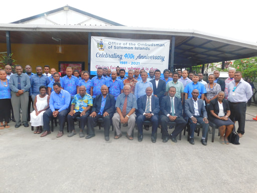 Group photo of participants and OOSI staff, 40th Anniversary conference 1 July 2021